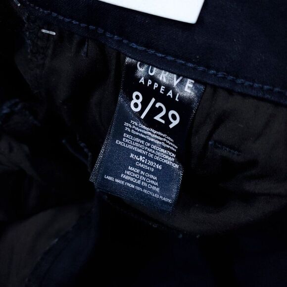 Curve Appeal Blue Curve Creator High Rise Boot Bootcut Jeans 8 29 Silver Buttons - Picture 6 of 8